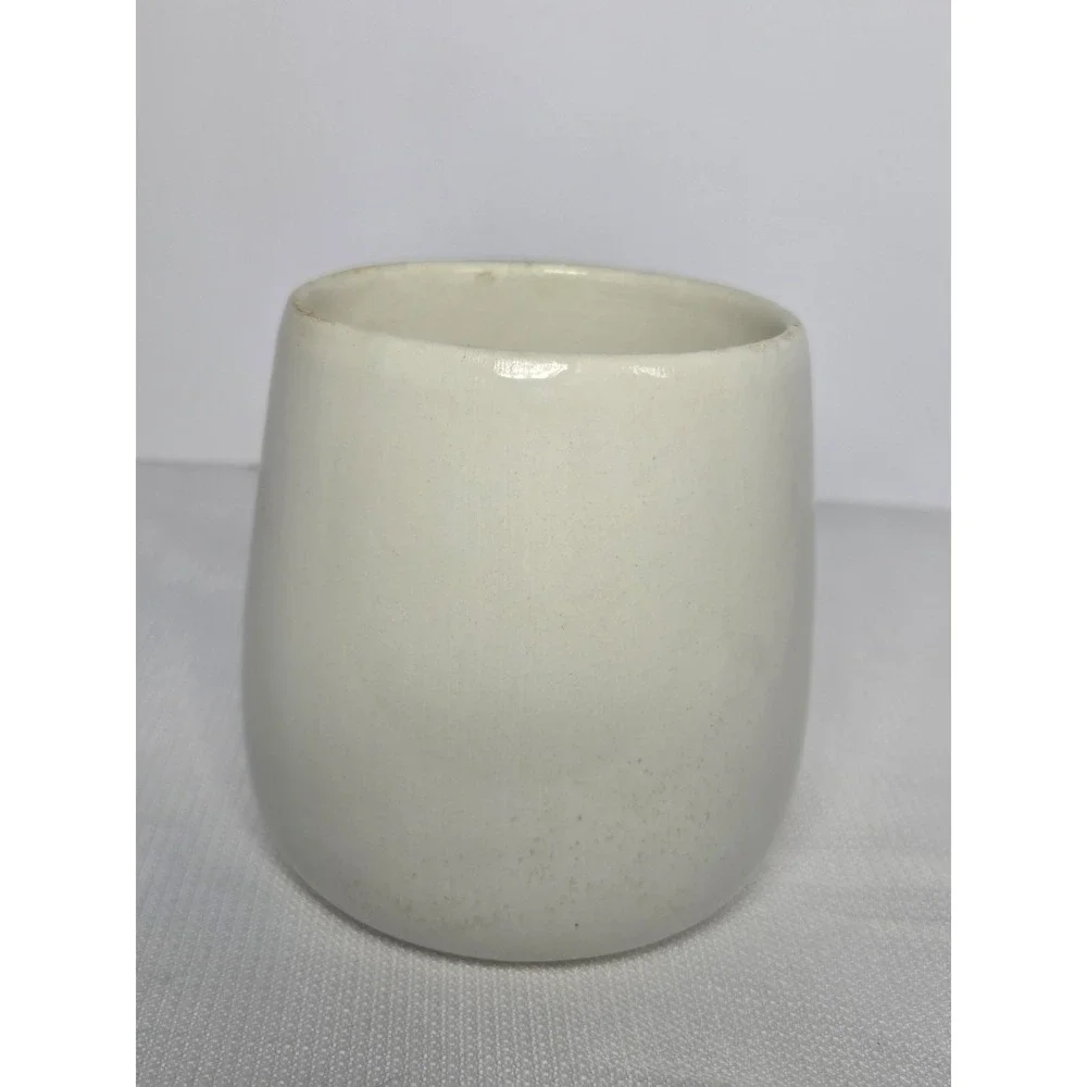 Gloria Vanderbilt White Swan Ceramic Vase Planter Cup 4